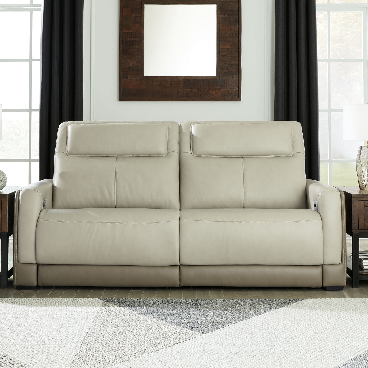 Battleville - Almond - 2 Seat PWR REC Sofa ADJ HDREST