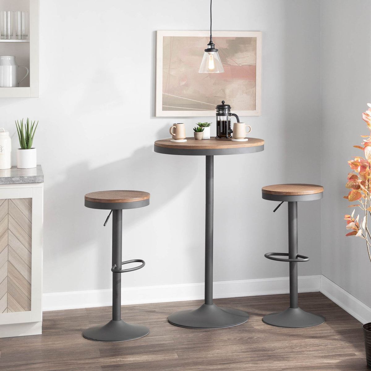 Dakota - Industrial Adjustable Bar Dinette Table