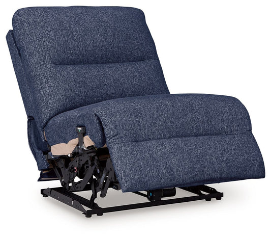 Acklen Place - Power Armless Recliner With Adj Headrest - Navy