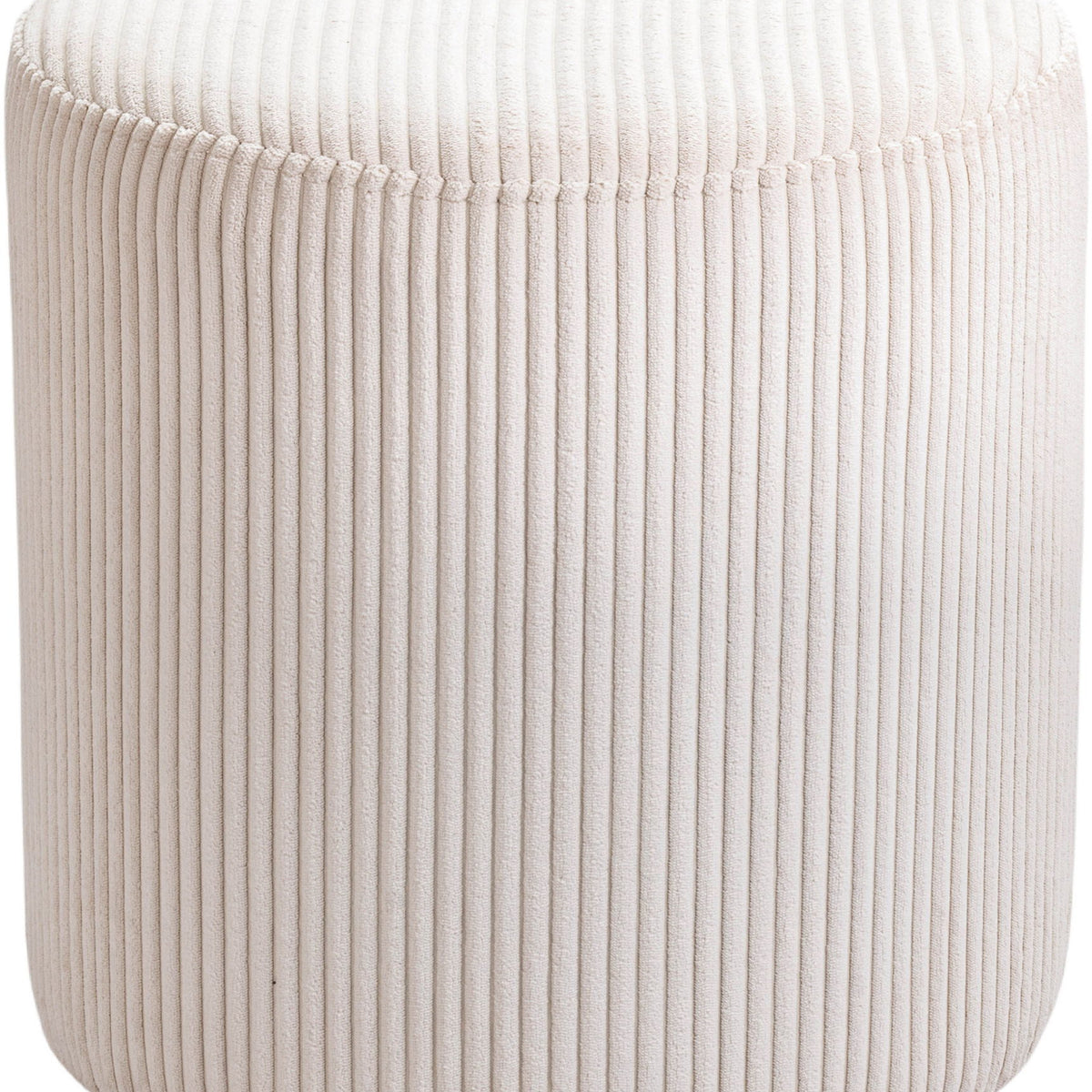 Roy - Round Microsuede Ottoman / Stool