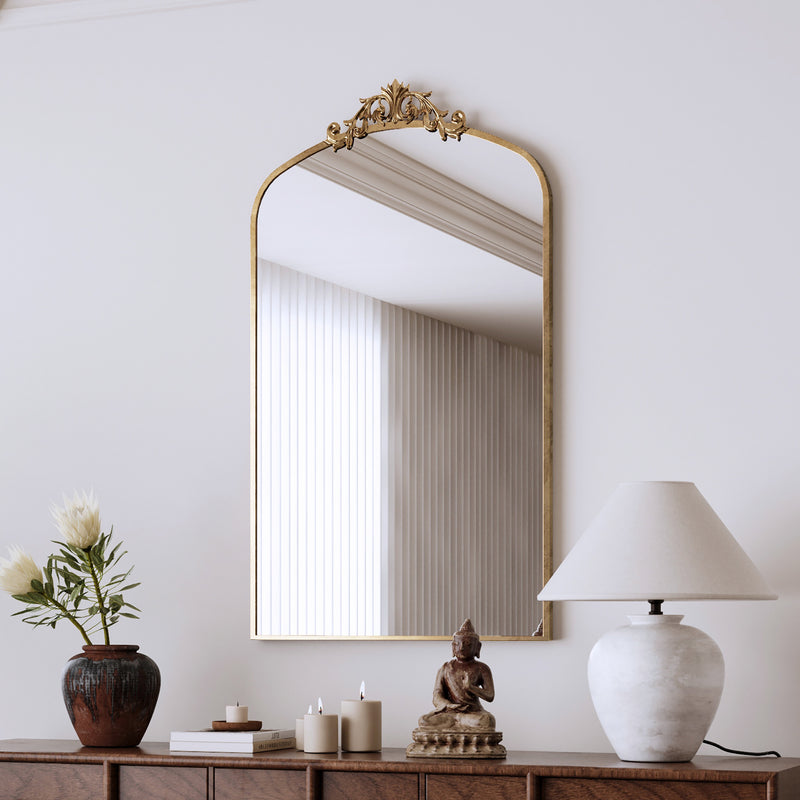 Floor Mirror Brown 24-inch