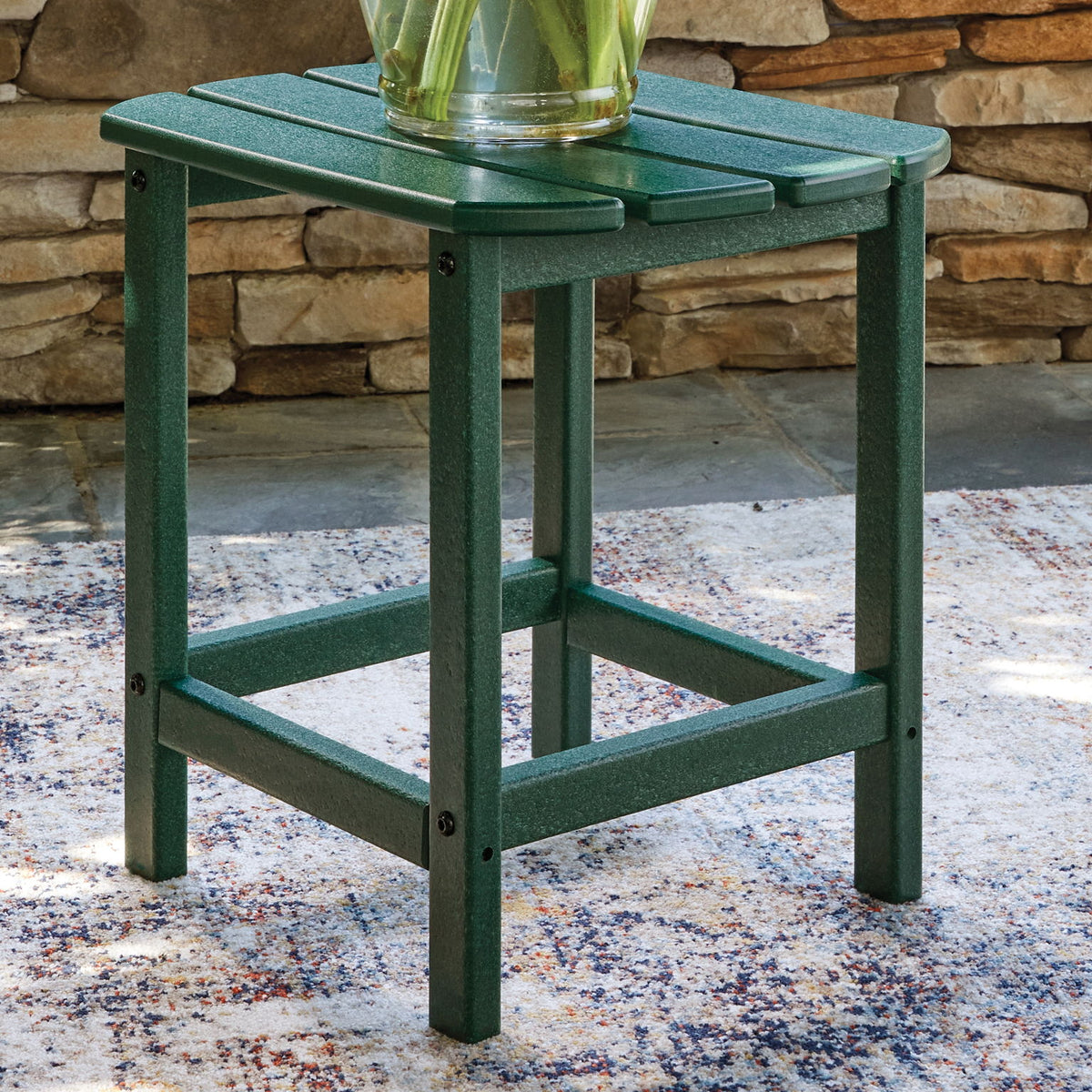 Sundown Shores - Green - Rectangular End Table