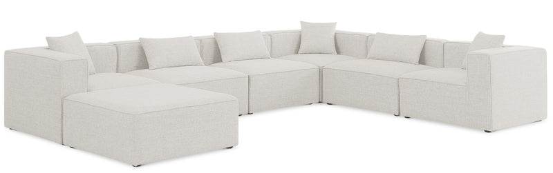 Cube - Linen 7 Piece Modular Sectional