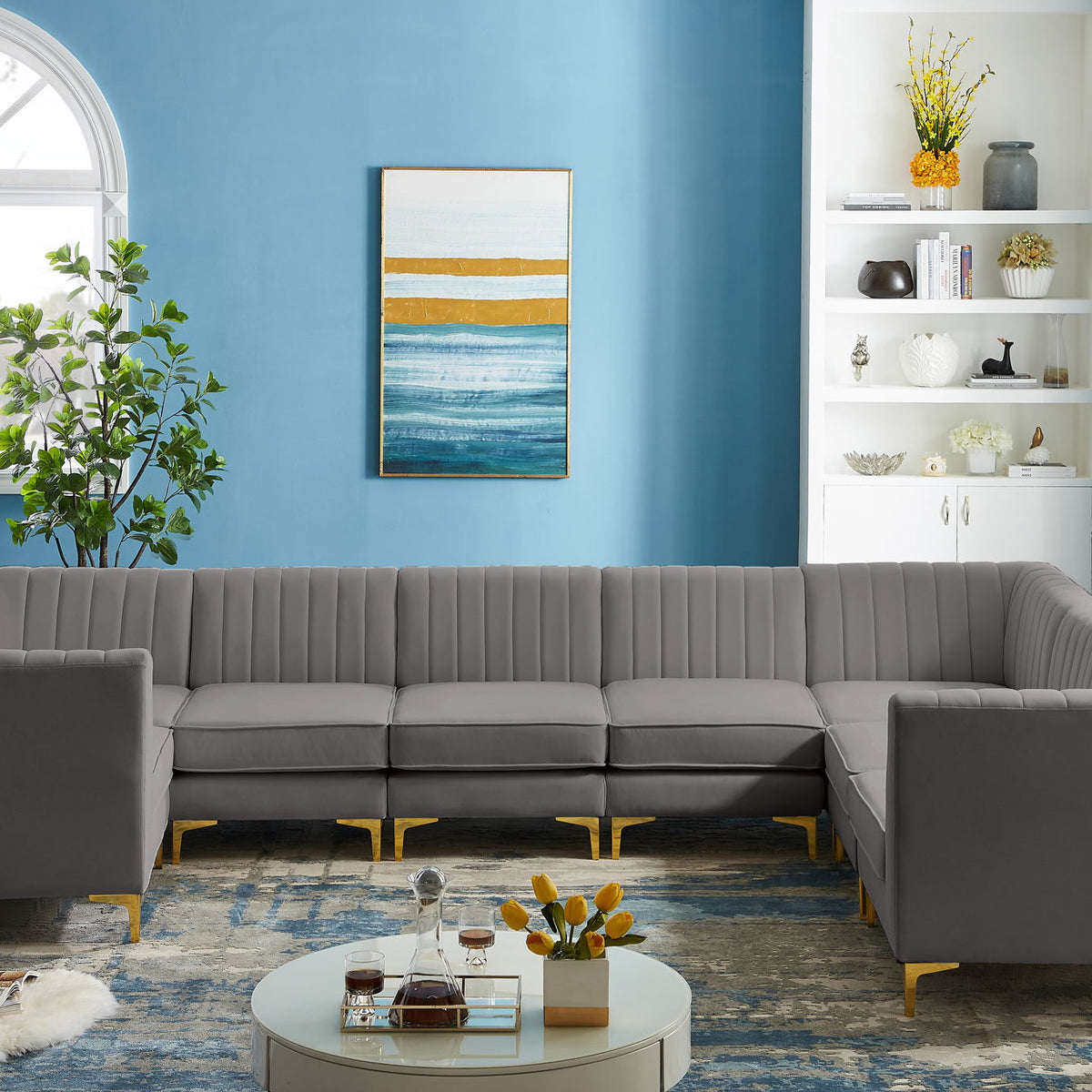 Alina - 8 Piece Modular U-Shaped Sectional