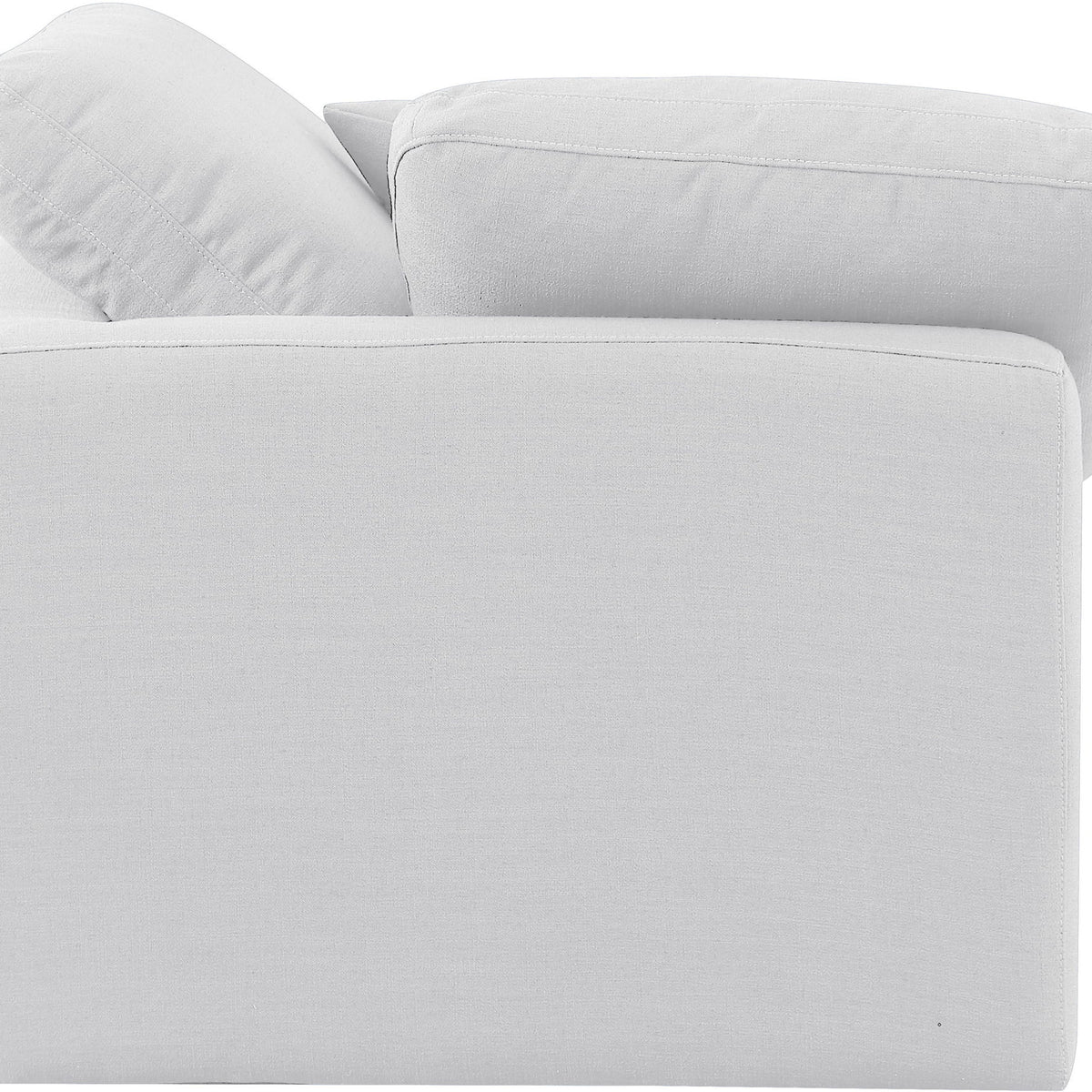 Indulge - Linen Corner Chair - White