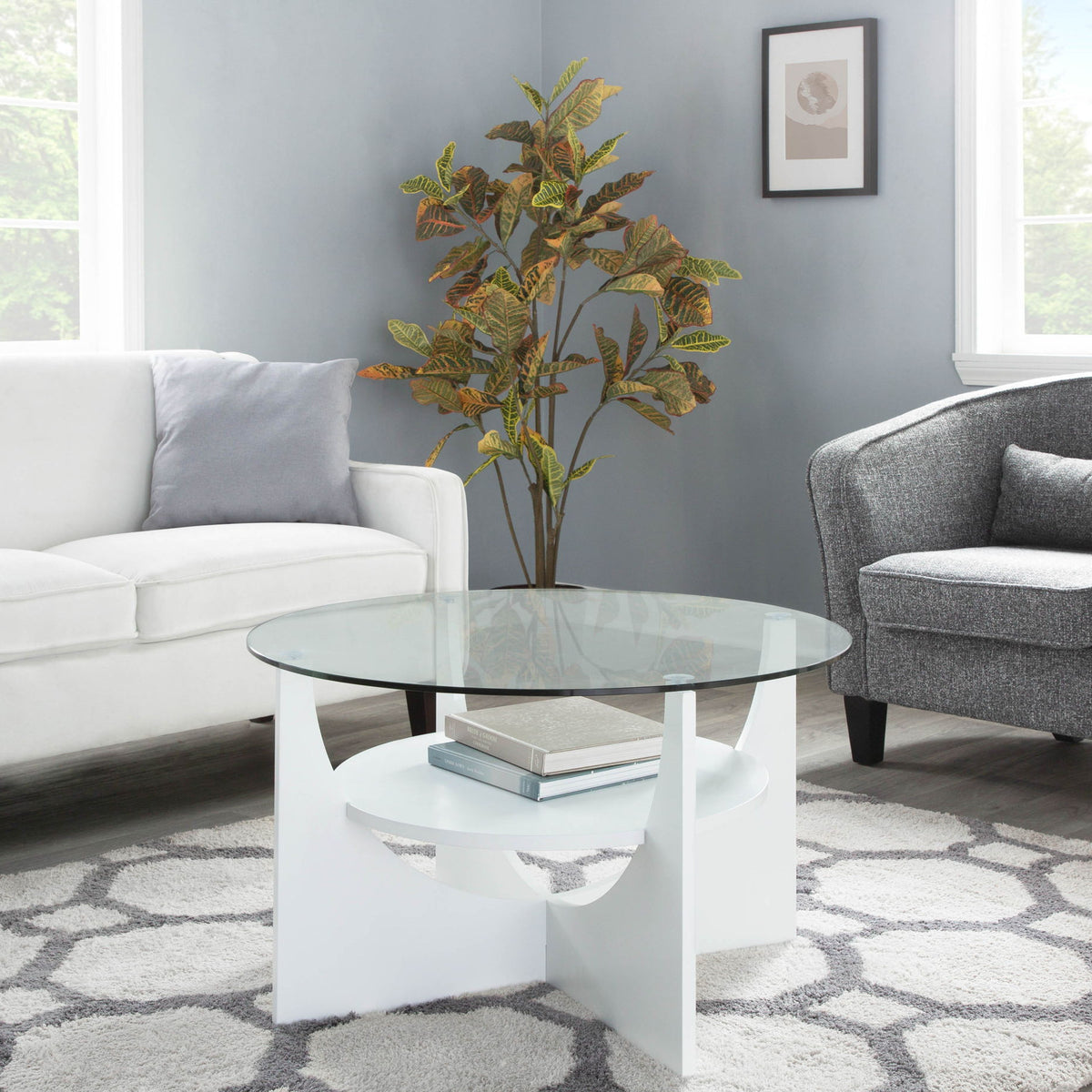 U - Shaped Contemporary Coffee Table