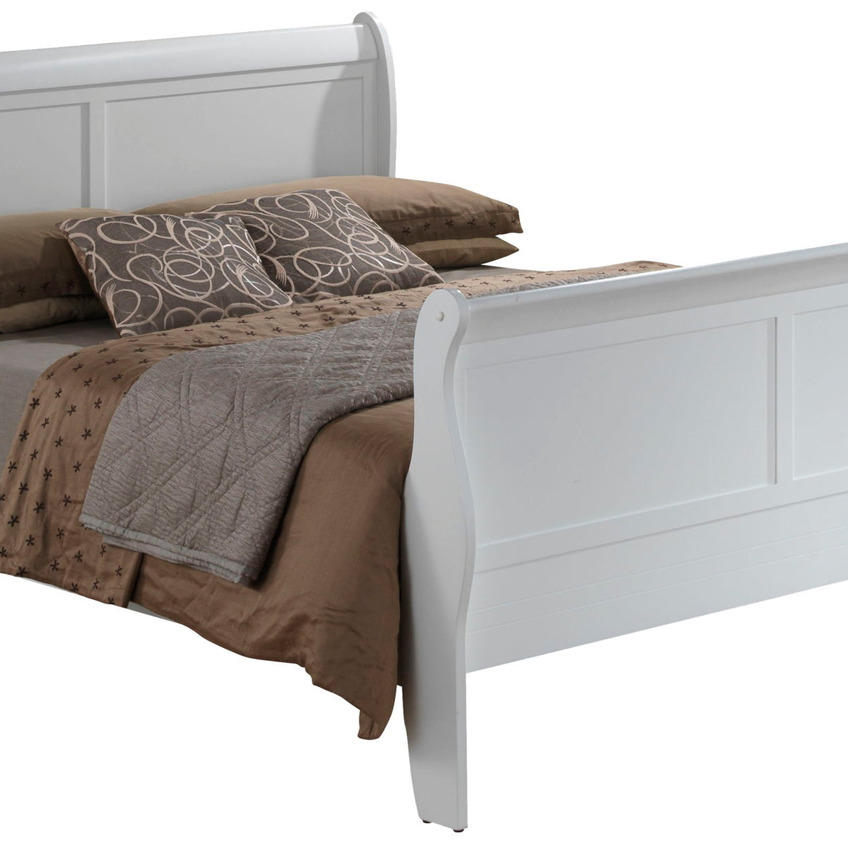 Panel Sleigh Bed