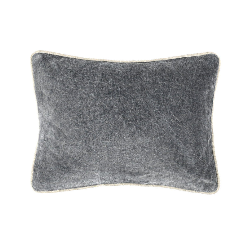 Heirloom Velvet - SLD Pillow - Stone Gray