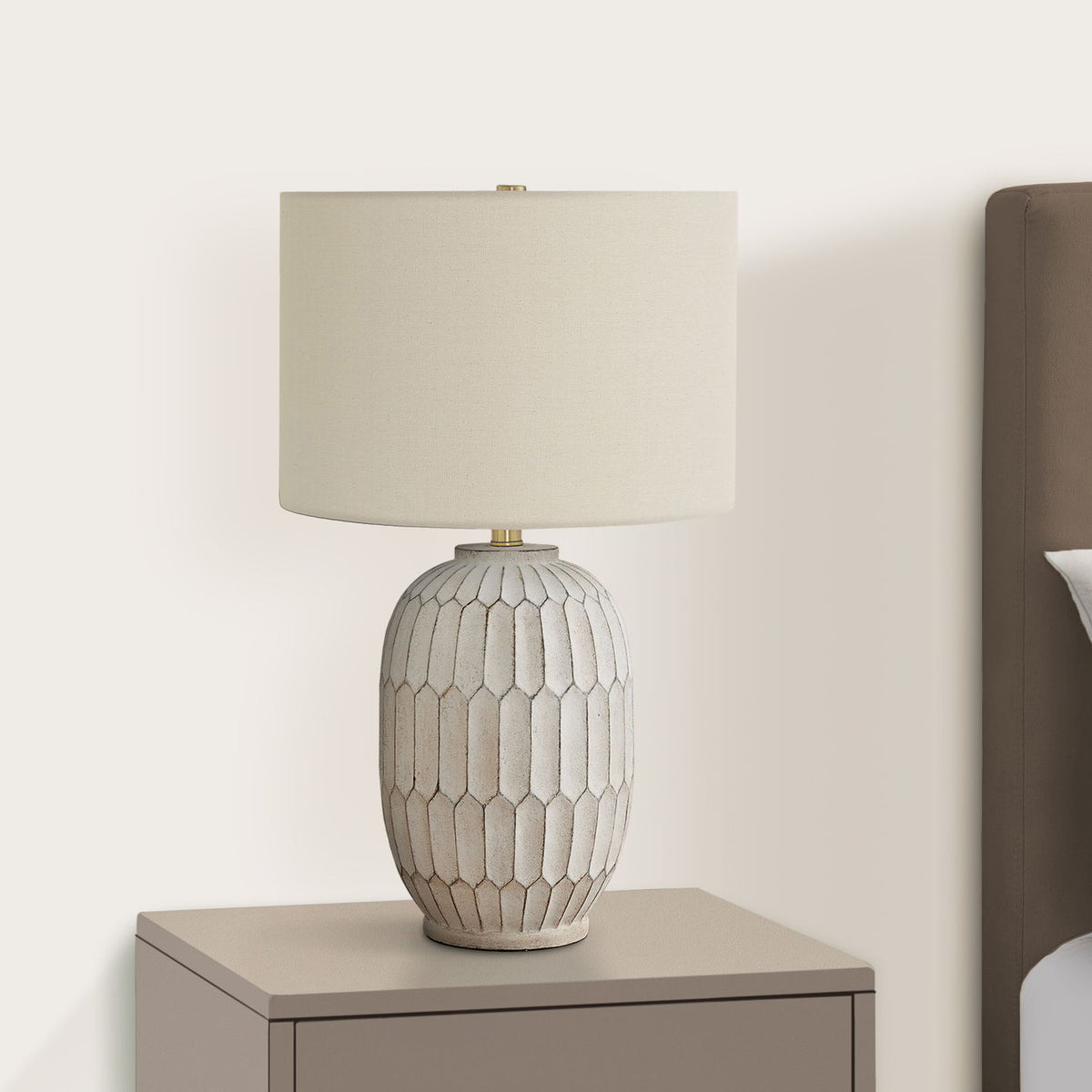 Table Lamp, Lighting, Transitional - Cream