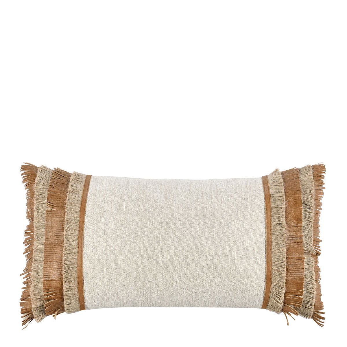 Timeless - TL Pottery Leather Pillow - Chestnut/ Natural