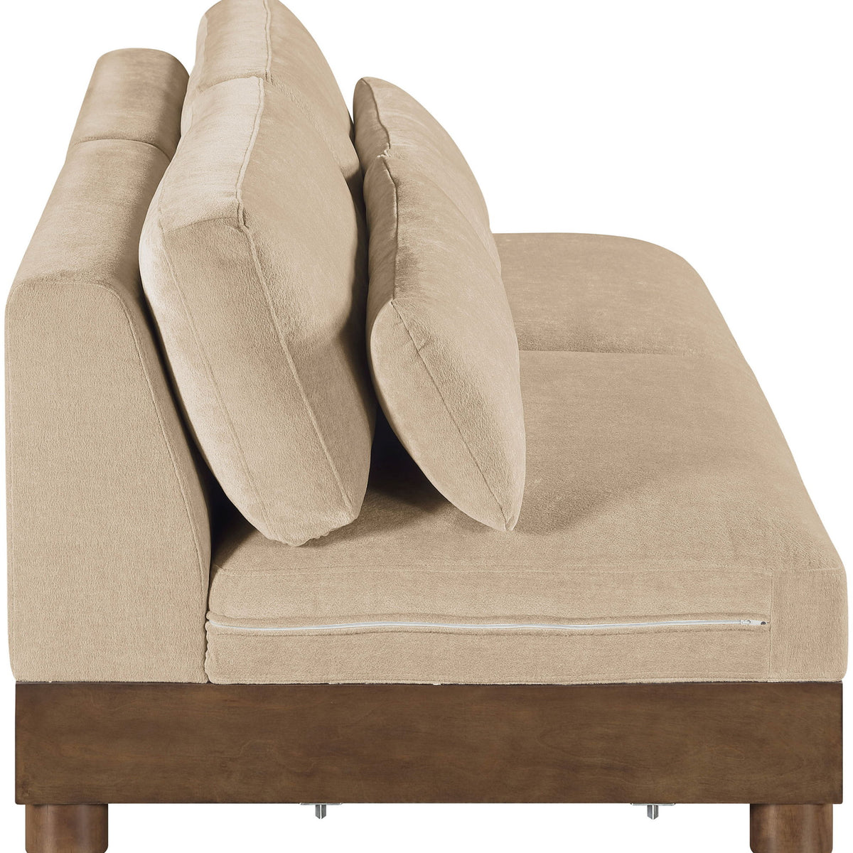 Turin - Chenille Fabric Upholstered Modular Sectional - Beige