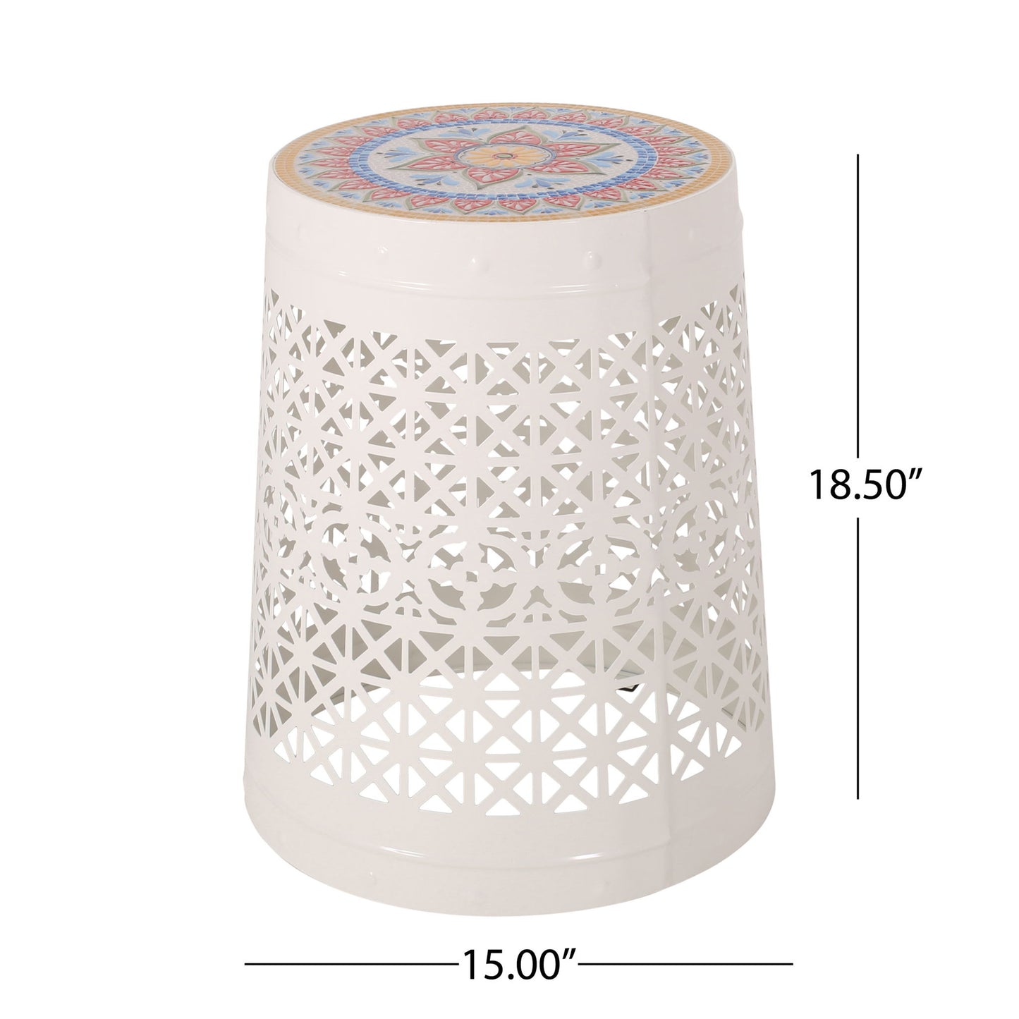 Cranbrook - Side Table With Tile Mosaic Top