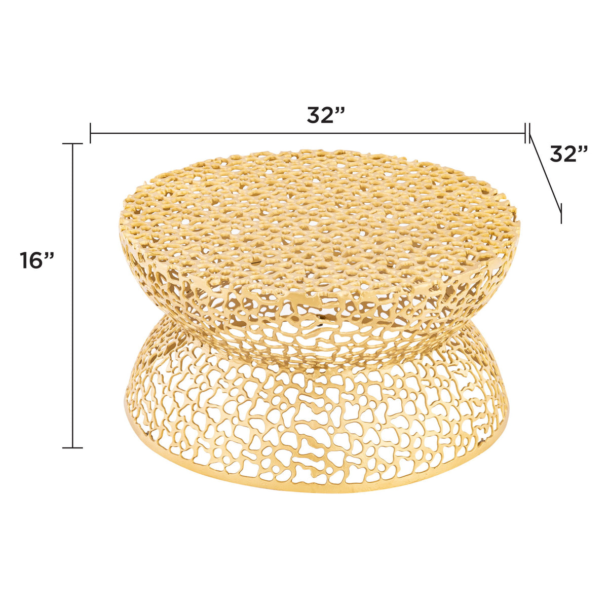 T3704-35 - Coffee Table - Gold