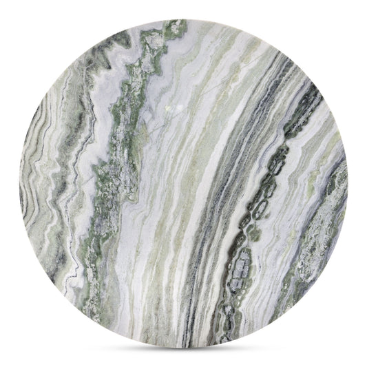 Celia - Round Dining Table - Green / Gray