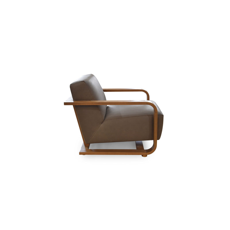 Eckersley - Lounge Chair - Cool Brown