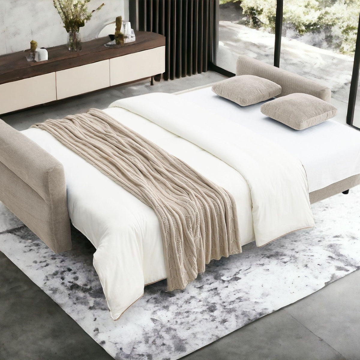 Haran - Pull Out Sleeper Sofa With Storage