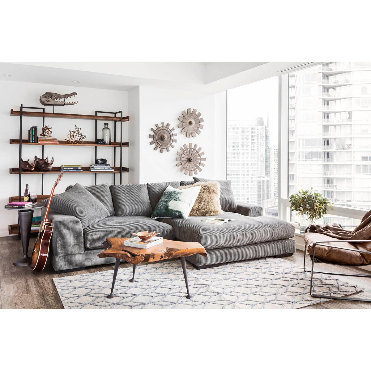 Vancouver - Large Bookshelf - Brown