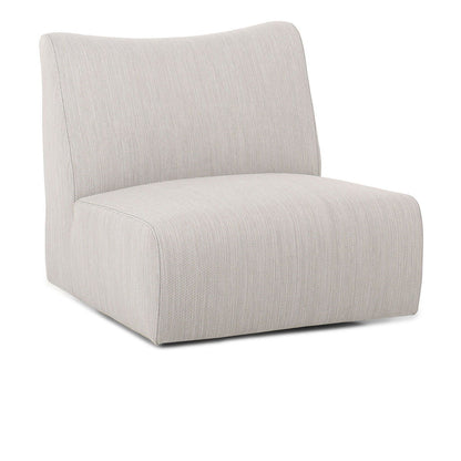 Atlas - Outdoor Swivel Accent Chair - Light Gray