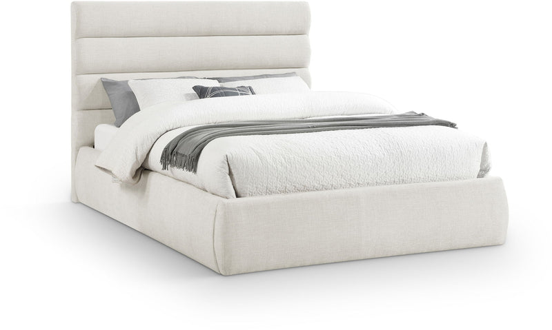 Adam - Linen Fabric Bed With 52" Headboard