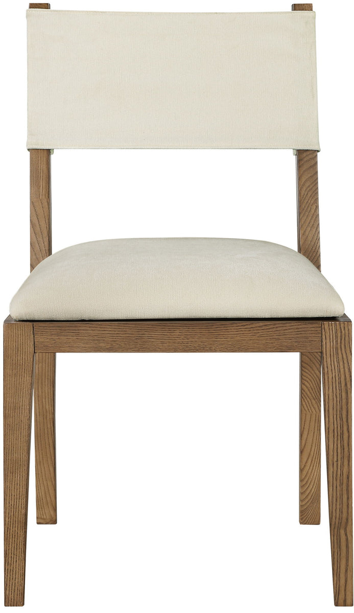 Avon - Linen Textured Performance Fabric Dining Side Chair (Set of 2)