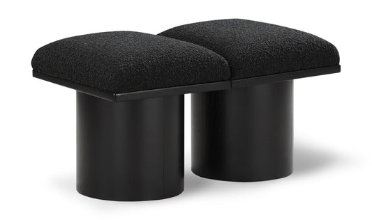 Pavilion - 2 Piece Modular Bench With Black Base