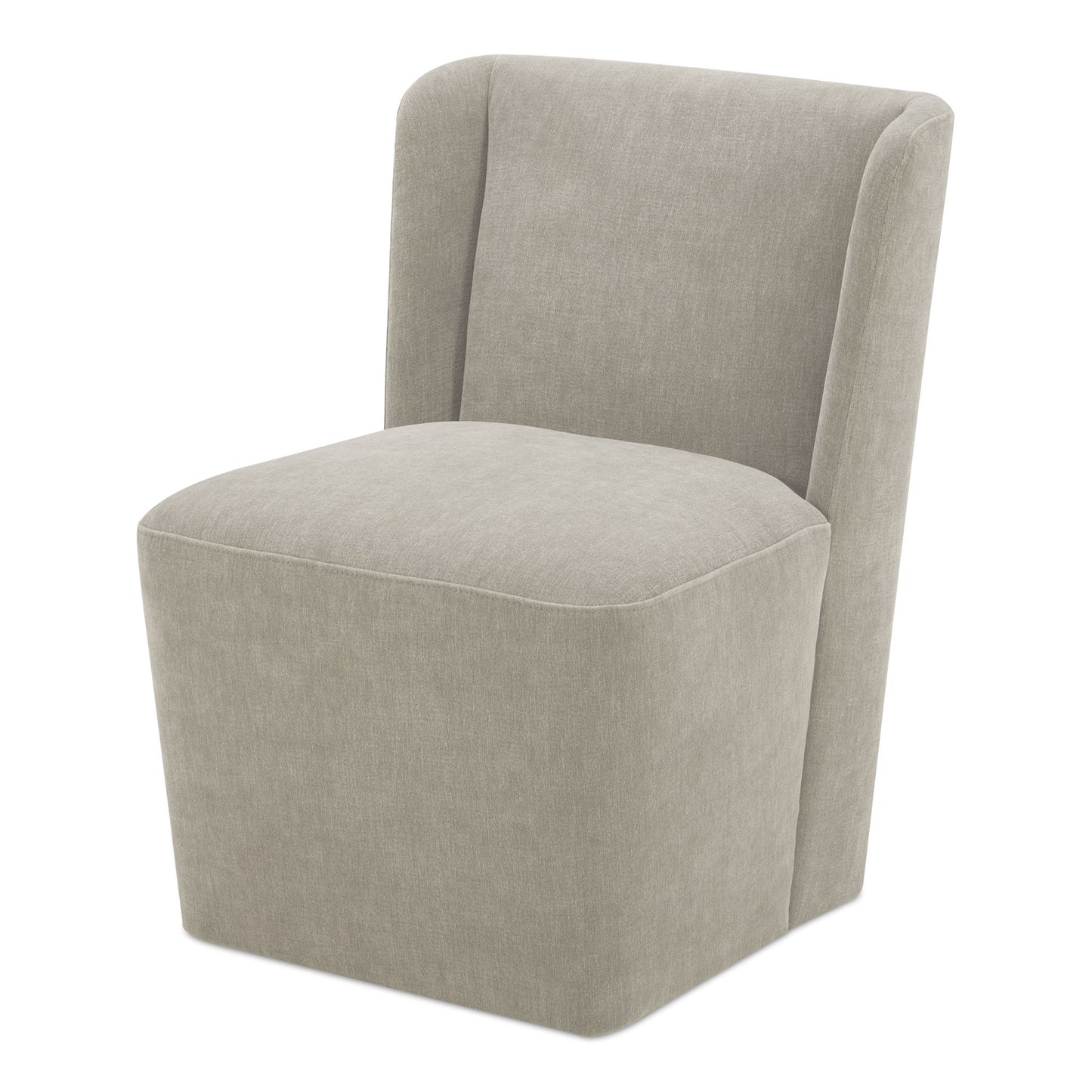 Cormac - Rolling Dining Chair Performance Fabric - Capri Sapphire