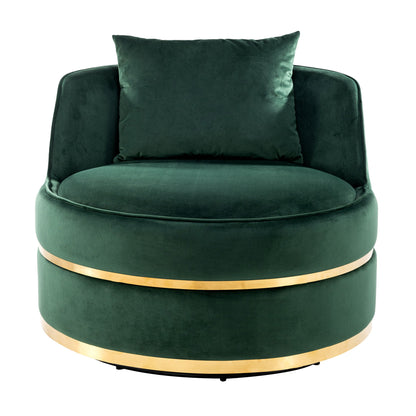 360 Degree Swivel Over Sized Upholstered Barrel Chair