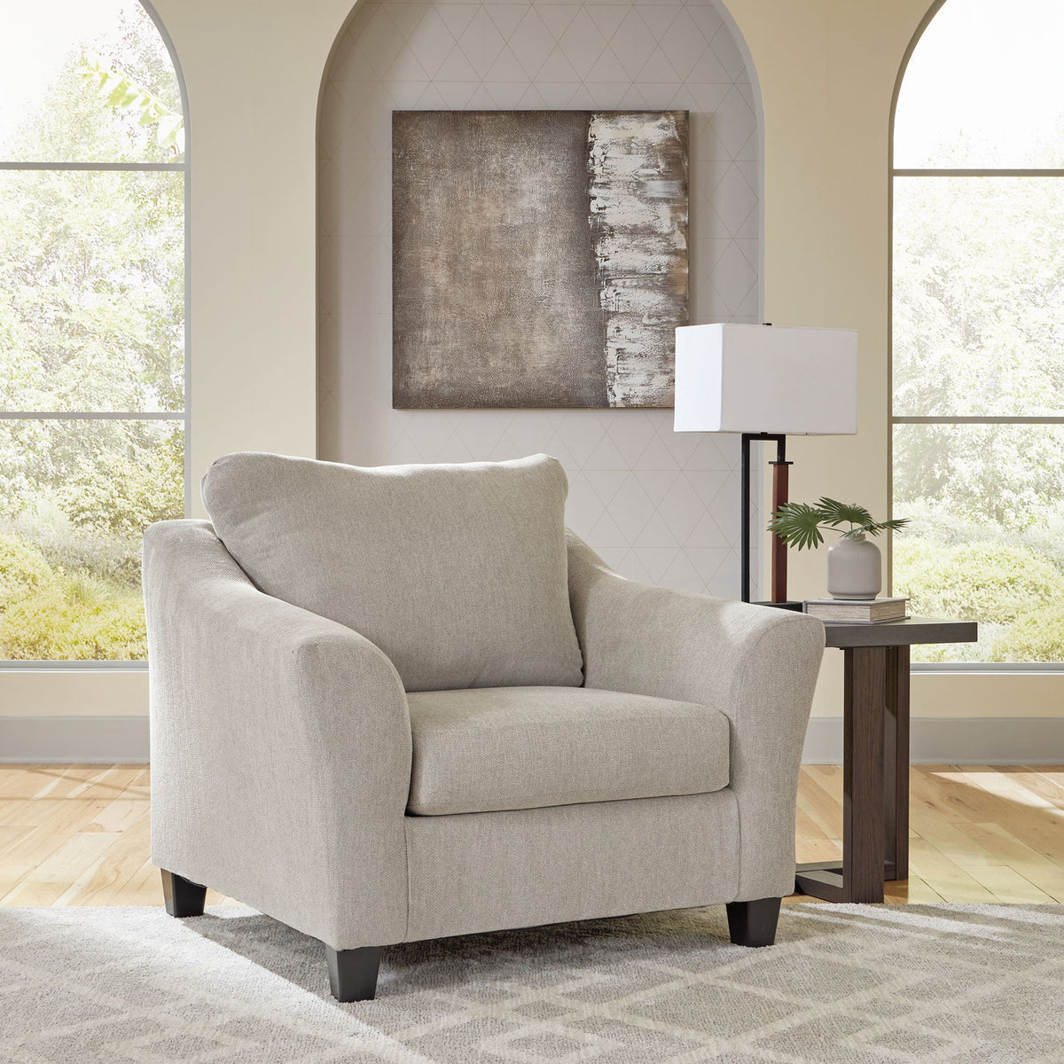 Willarae - 2 Pc. - Chair And A Half, Ottoman - Taupe