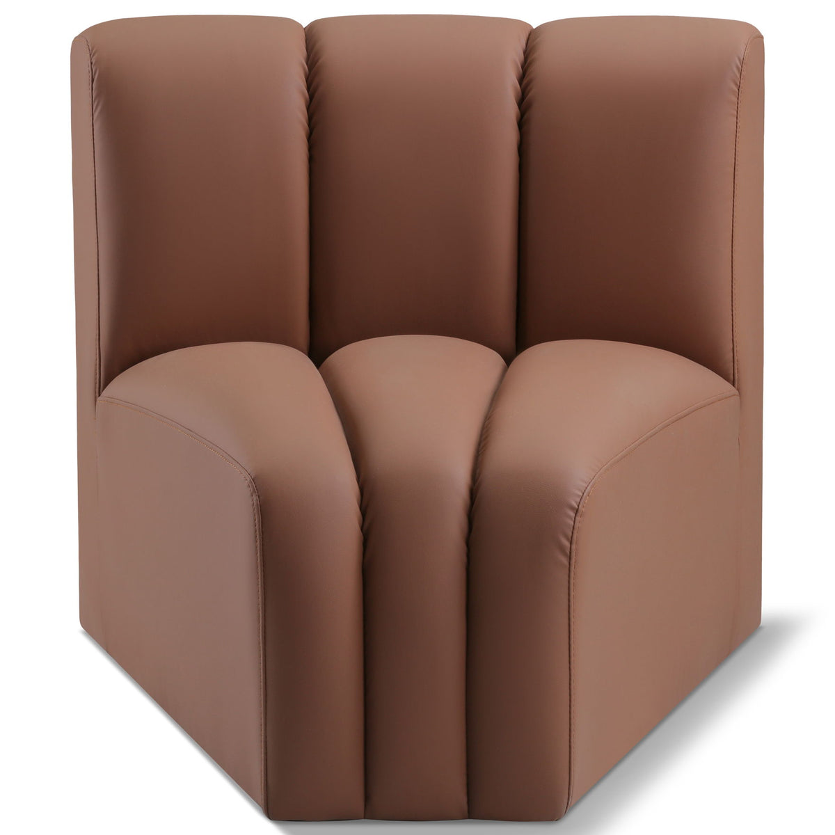 Arc - Faux Leather Curved Corner Chair