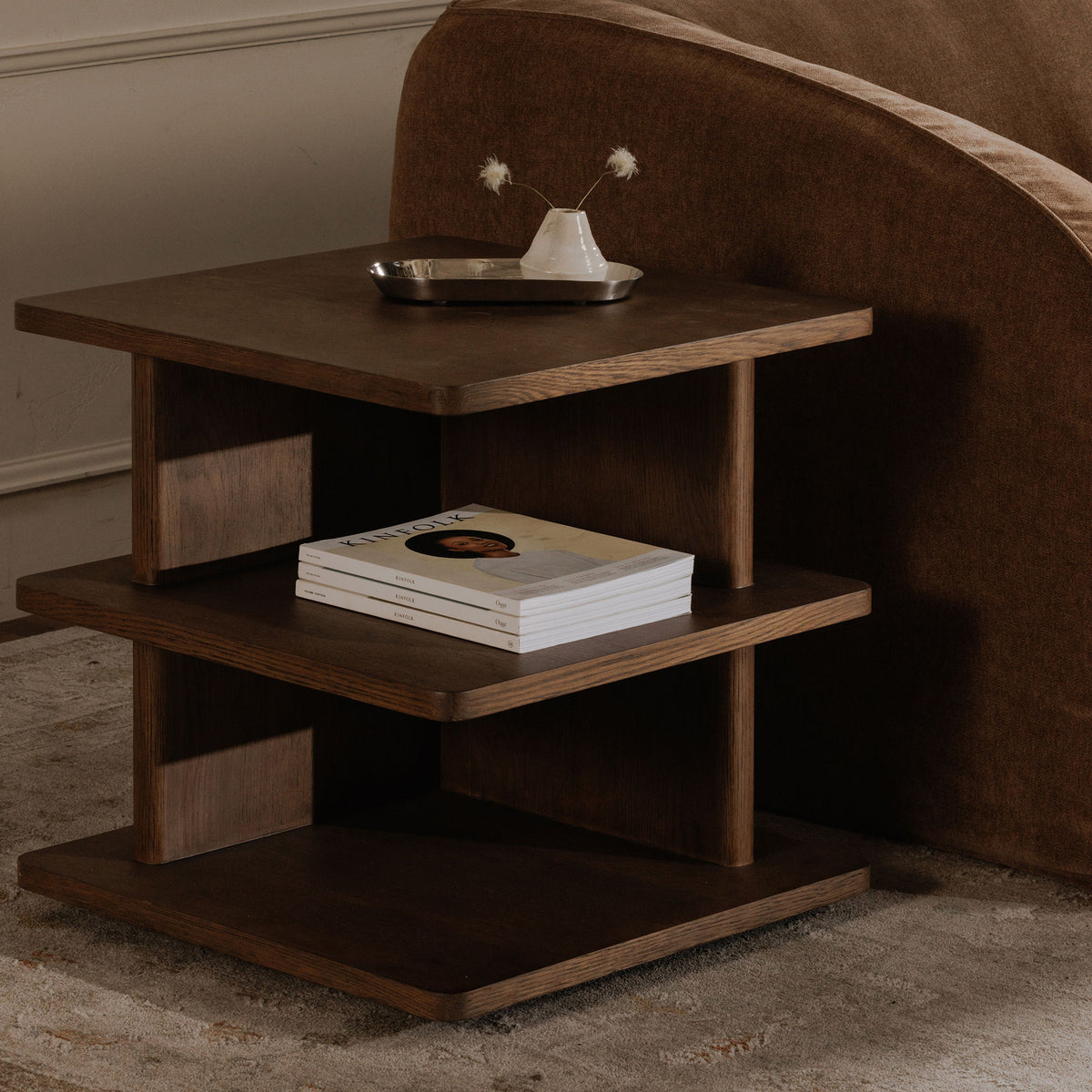 Casey - Side Table - Dark Brown