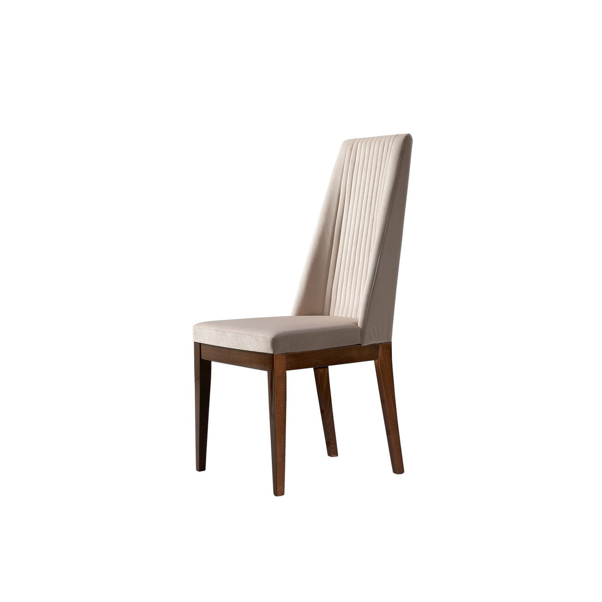 Eva - Chair - Beige / Dark Brown