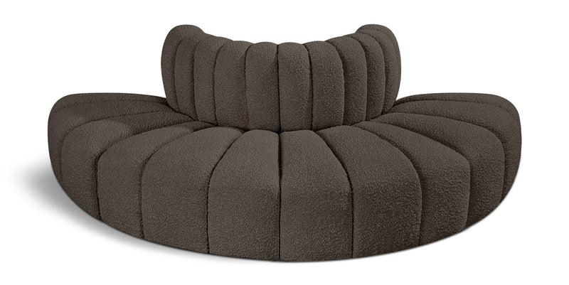 Arc - Boucle Fabric 4 Piece Modular Sofa