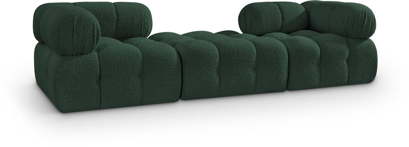 Ames - 3 Piece Boucle Modular Sofa With 1 Backless Seat
