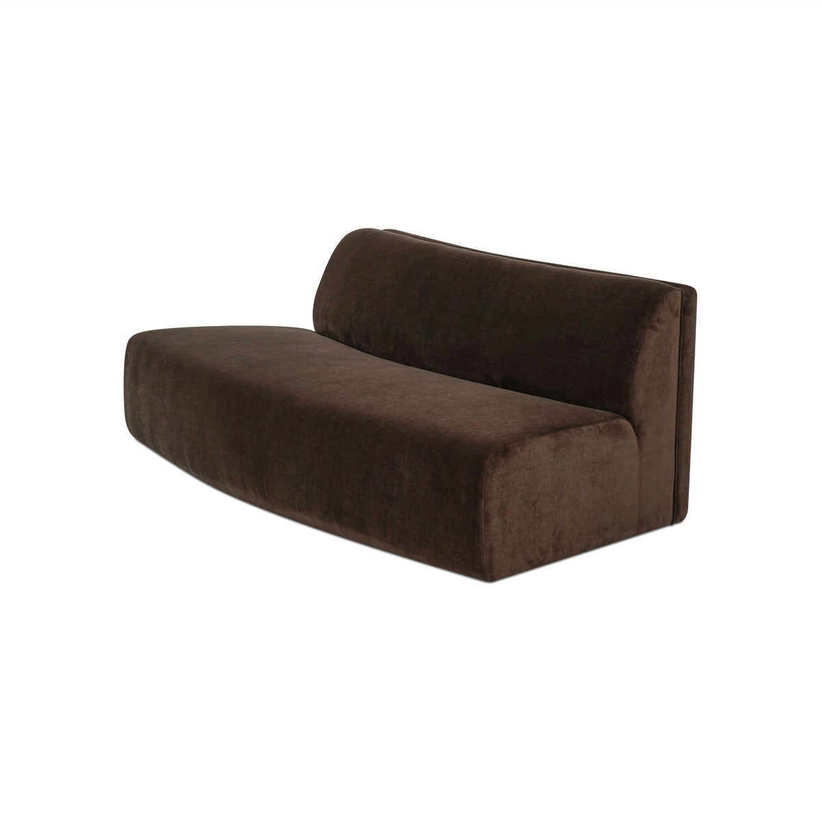Naomi - Convex Sofa - Dark Brown