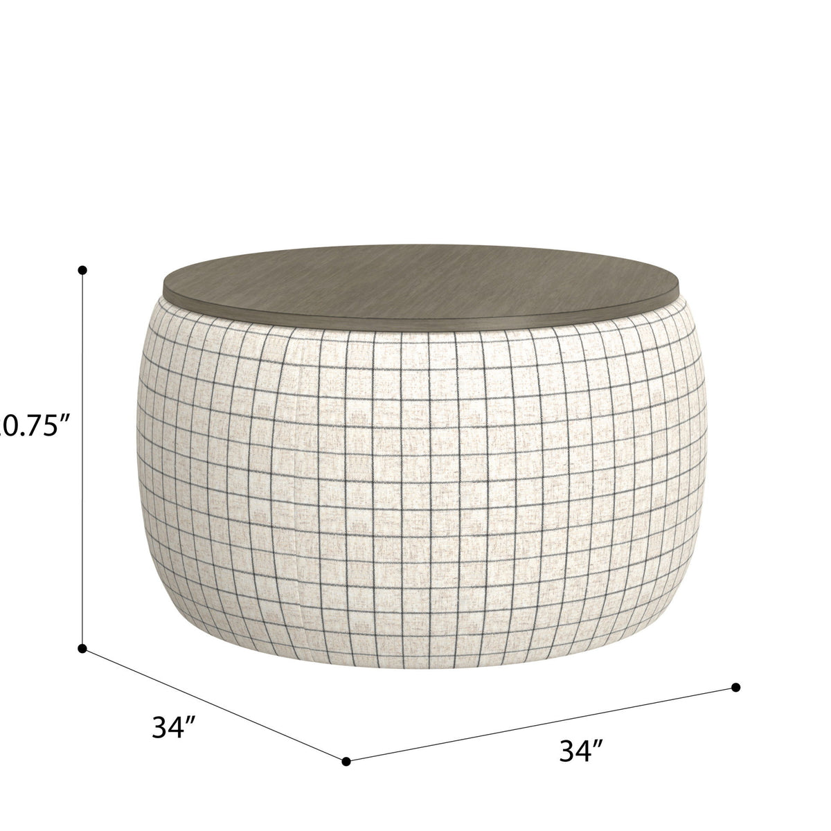 Revel - Storage Ottoman - White