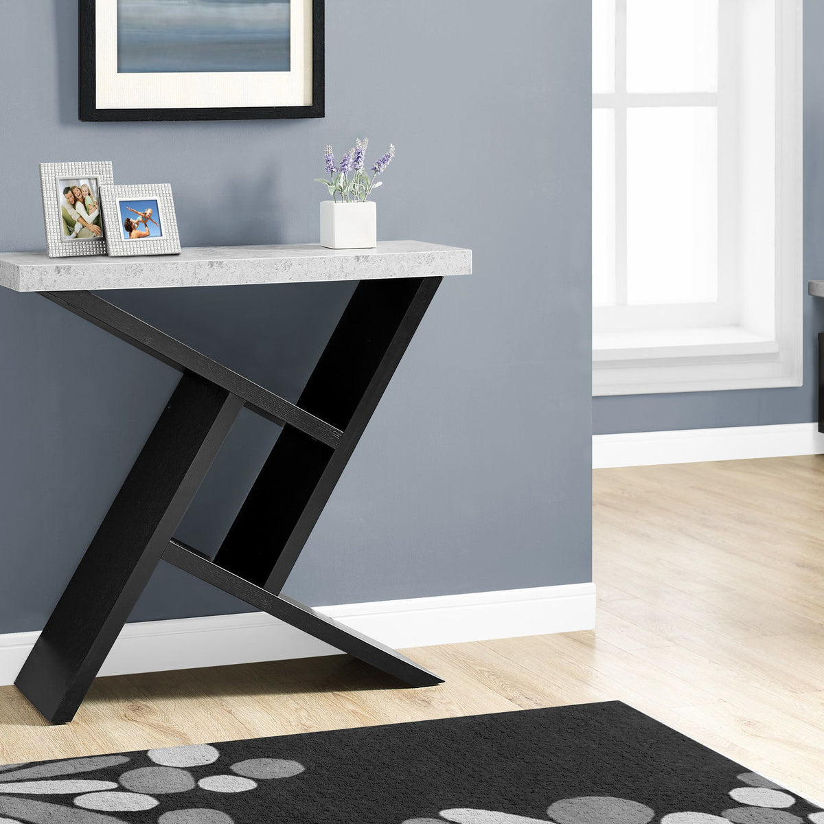 Accent Console Table For Entryway, Spacious Table Top, Contemporary & Modern