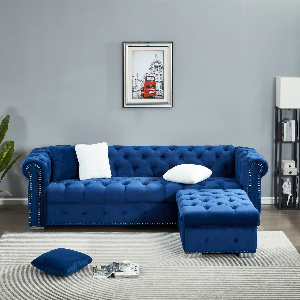 4 Seater Oversized L Shaped Reversible Sectional Sofa