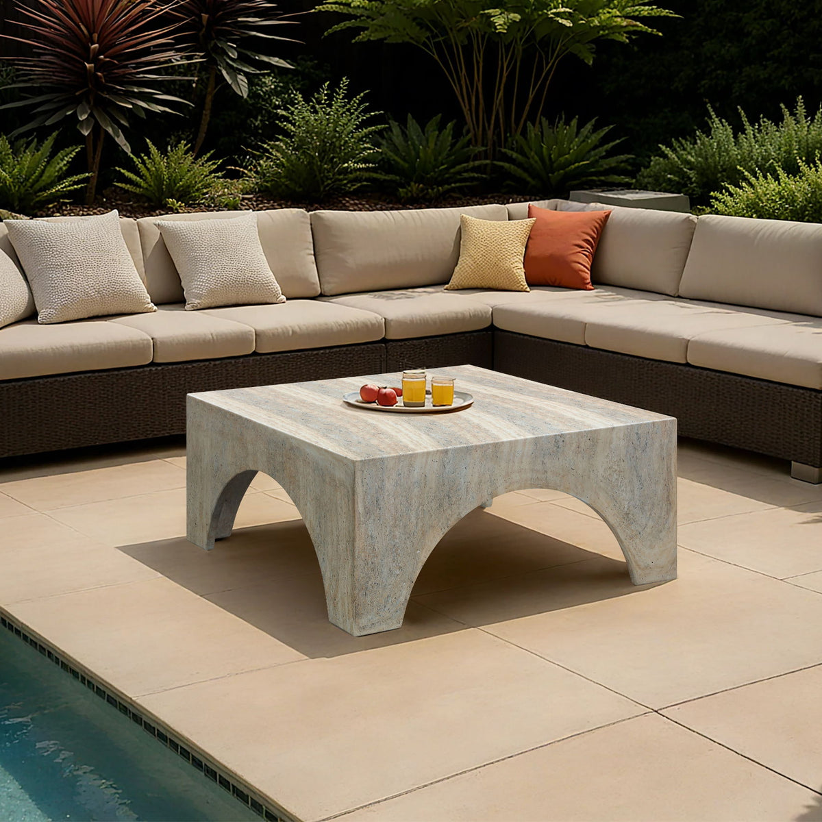 Renza - Concrete And Fiberglass Indoor / Outdoor Table
