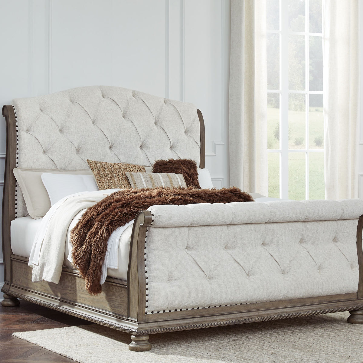 Ardenfield - Upholstered Sleigh Bed