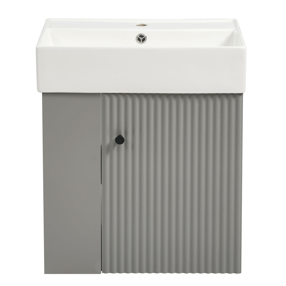 Modern Floating Bathroom Vanity With Ceramic Basin Perfect For Small Bathrooms