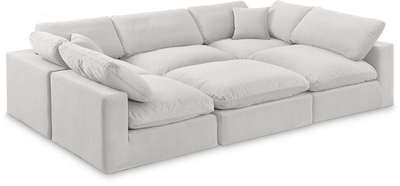Comfy - 6 Piece Velvet Sectional