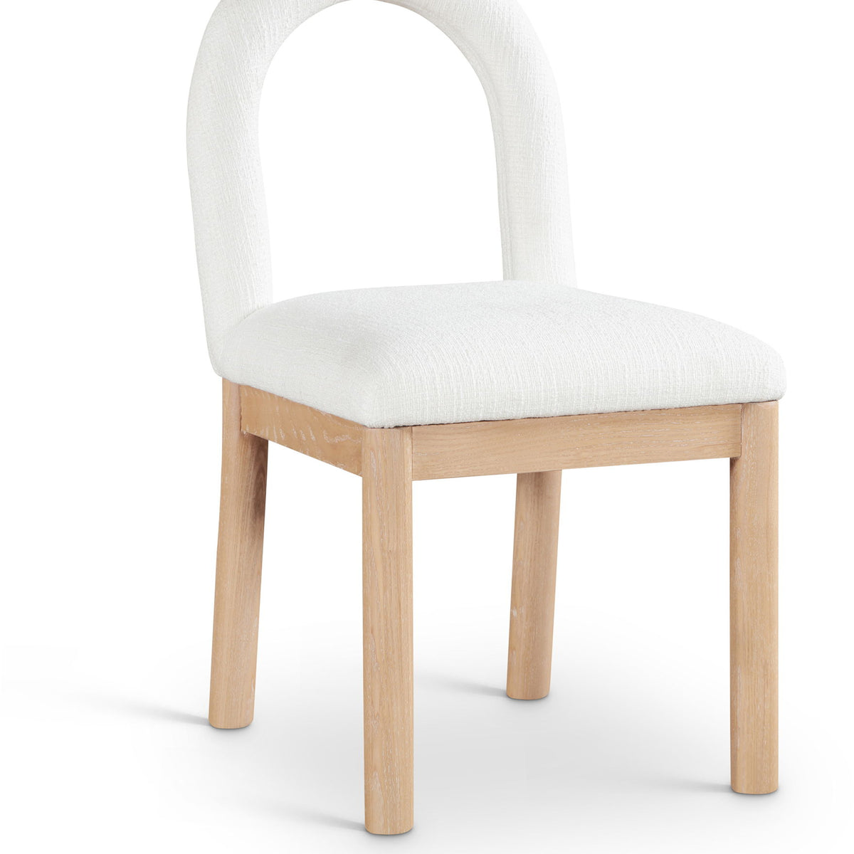 Conrad - Linen Dining Chair With Natural Legs