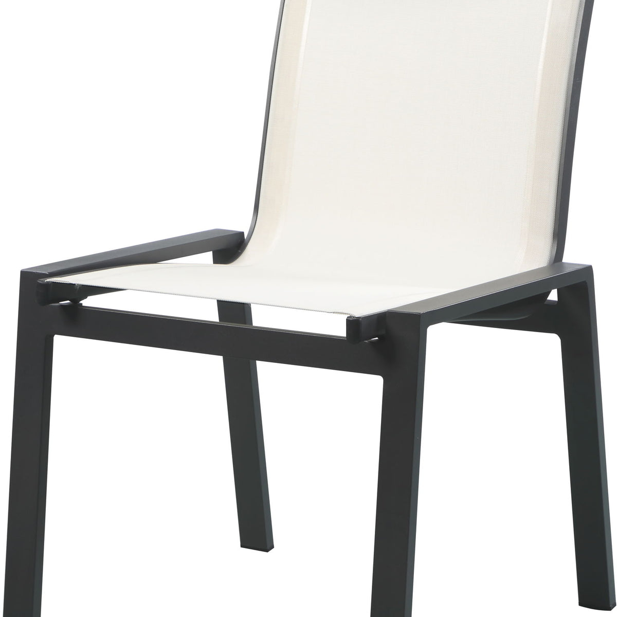 Nizuc - Outdoor Patio Dining Chair With Gray Frame (Set of 2)