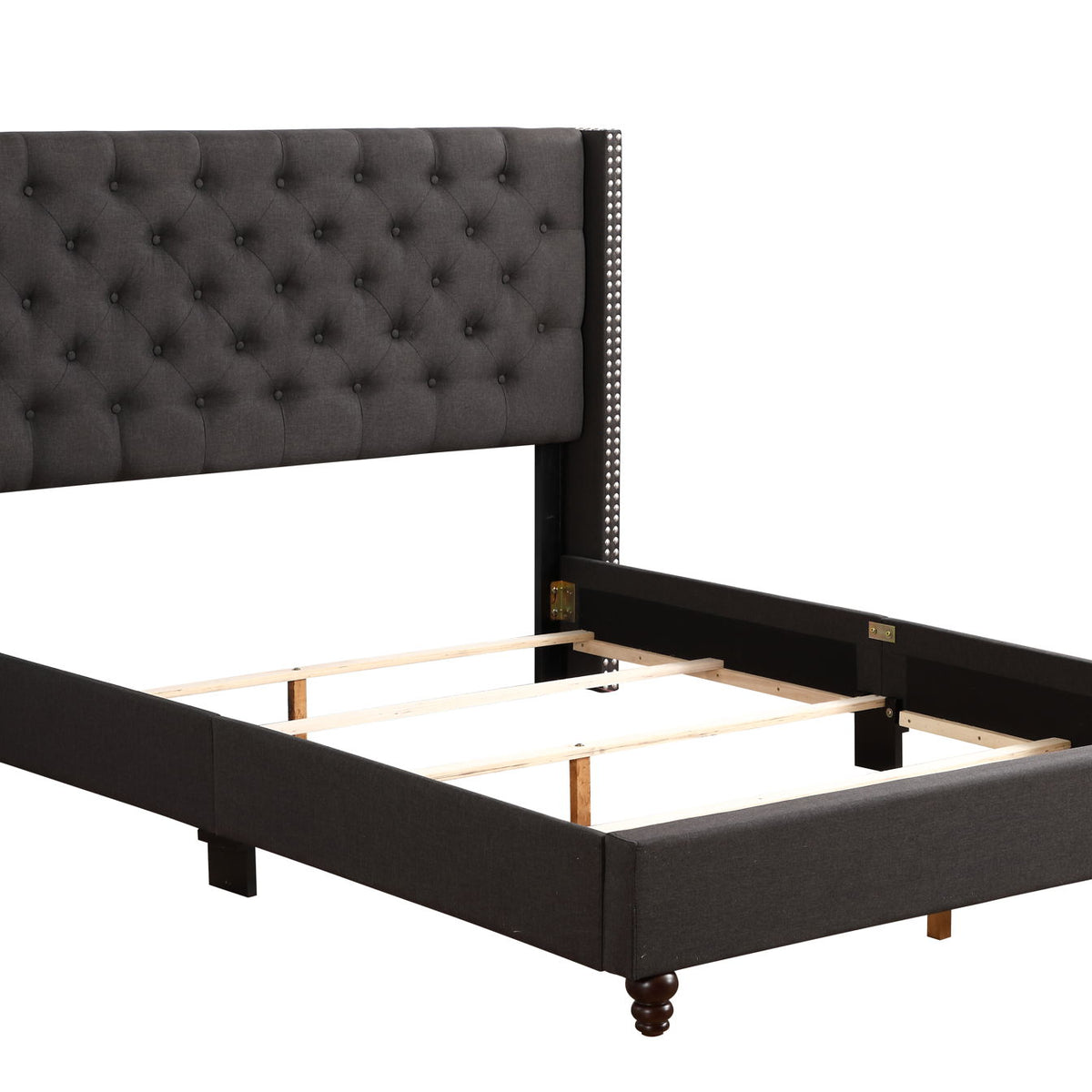 Nailhead Bed Transitional Vibrant