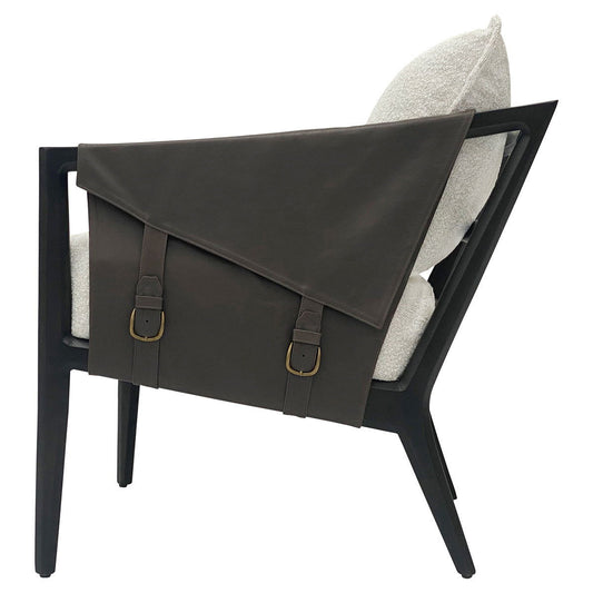 Skylar - Accent Chair - Ivory/Espresso Mx