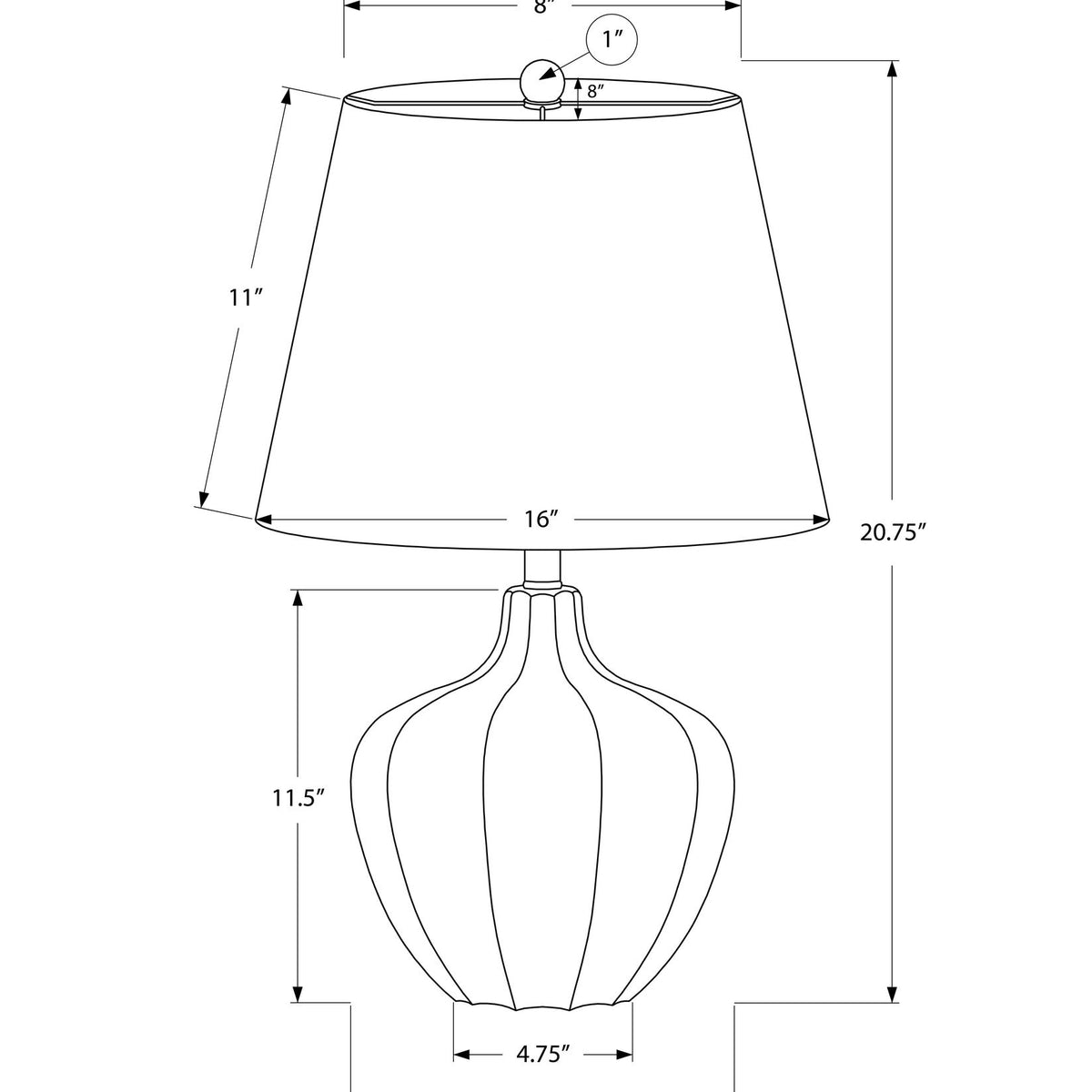 Resin Transitional Lighting, Table Lamp - Cream