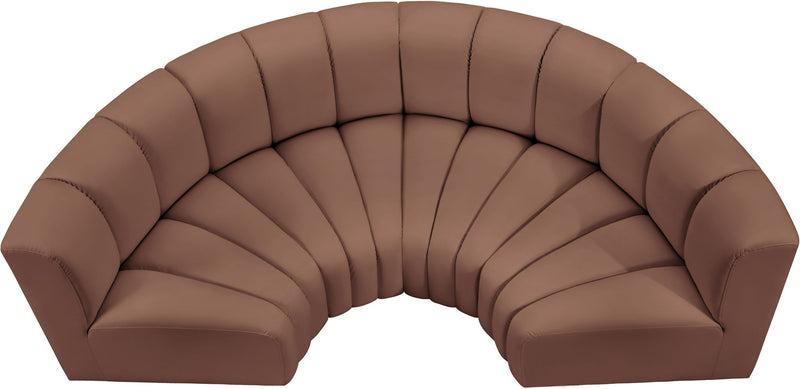 Arc - Faux Leather 4 Piece U-Shaped Modular Sofa