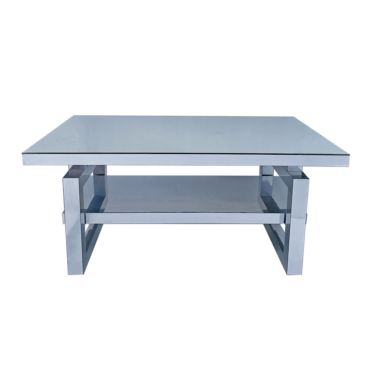 Square Coffee Table For Living Room - Silver