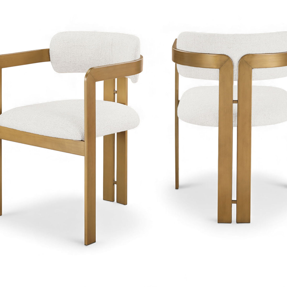 Aurum - Linen Textured Fabric Upholstered Dining Chair (Set of 2)