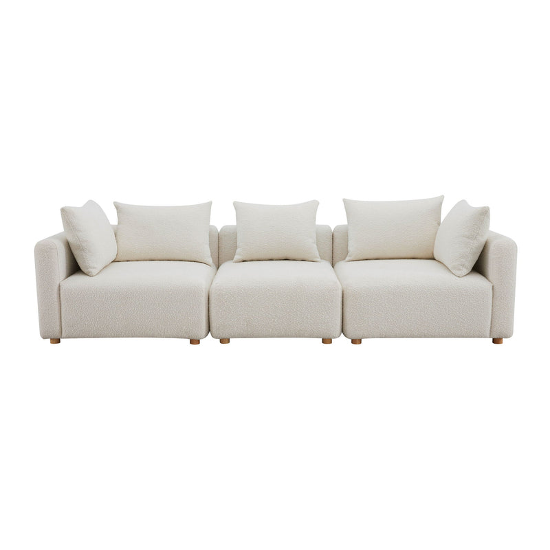 Hangover - Boucle Fabric Sofa - Cream